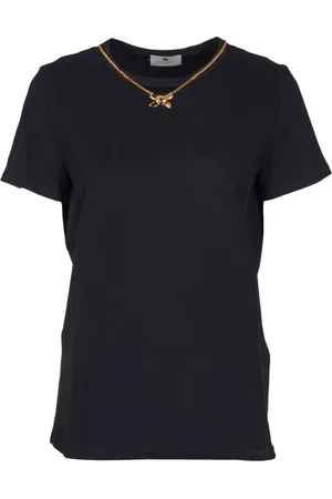 Elisabetta Franchi Mujer, Camisetas, Negro, Talla: S