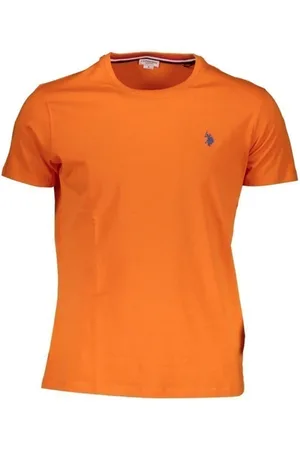 U.S. Polo Assn. Hombre, Camisetas, Naranja, Talla: 2XL