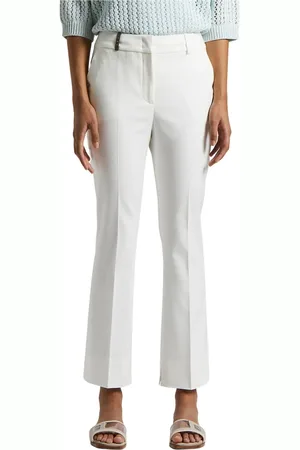 PESERICO SIGN Mujer, Pantalones, Blanco, Talla: 3XS