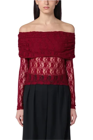 ROTATE Mujer, Camisetas, Rojo, Talla: M