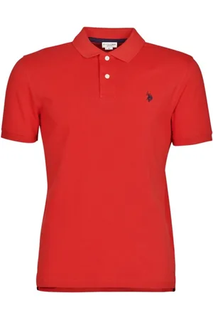 U.S. Polo Assn. Hombre, Camisetas, Rojo, Talla: L