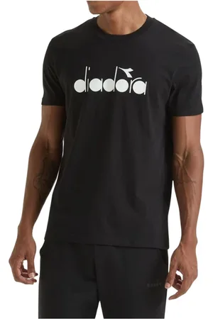 Diadora Hombre, Camisetas, Negro, Talla: S