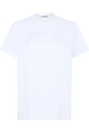 Elisabetta Franchi Mujer, Camisetas, Blanco, Talla: L