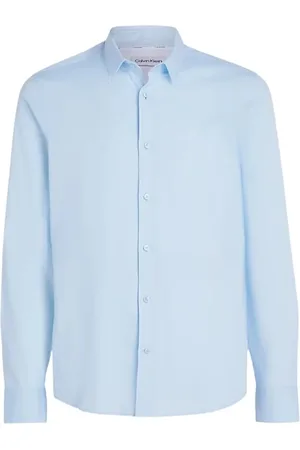 Calvin Klein Hombre, Camisas, Azul, Talla: S