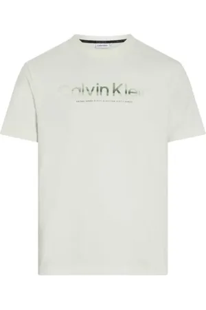 Calvin Klein Hombre, Camisetas, Gris, Talla: L