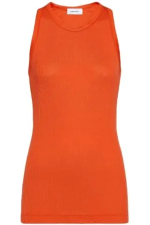 Salvatore Ferragamo Mujer, Camisetas, Naranja, Talla: S