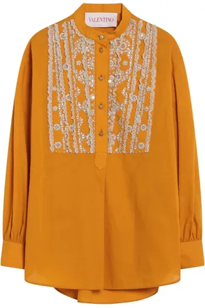 VALENTINO GARAVANI Mujer, Blusas y Camisas, Amarillo, Talla: S