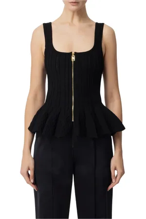 Elisabetta Franchi Mujer, Camisetas, Negro, Talla: L