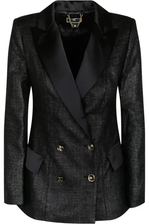 Elisabetta Franchi Mujer, Chaquetas, Negro, Talla: S