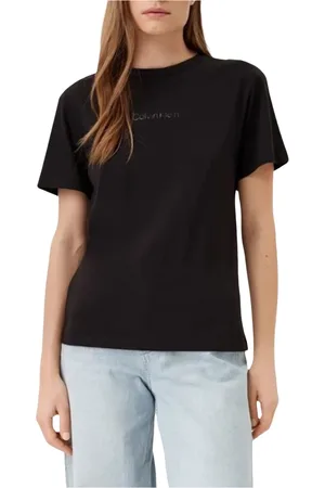 Calvin Klein Mujer, Camisetas, Negro, Talla: S