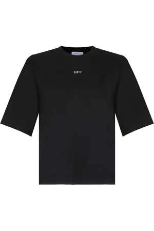 OFF-WHITE Mujer, Camisetas, Negro, Talla: L