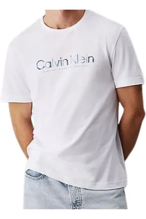 Calvin Klein Hombre, Camisetas, Blanco, Talla: M