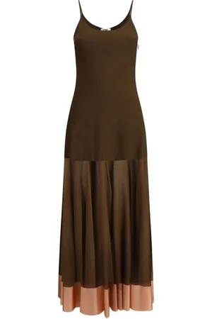 Fendi Mujer, Vestidos, Marrón, Talla: S