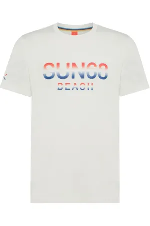 sun68 Hombre, Camisetas, Blanco, Talla: 2XL