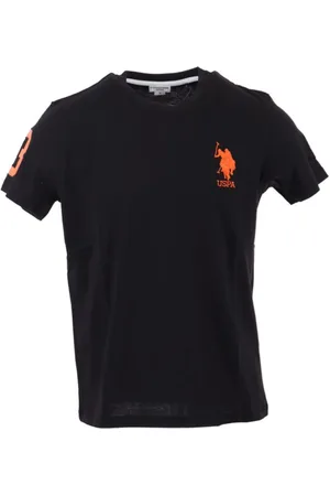 U.S. Polo Assn. Hombre, Camisetas, Negro, Talla: L