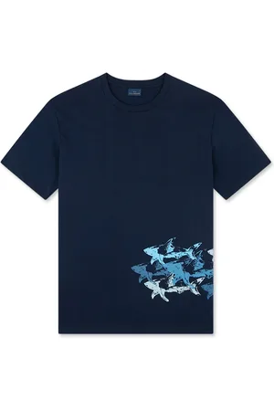 Paul & Shark Hombre, Camisetas, Azul, Talla: M