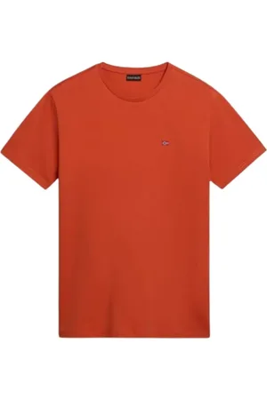 Napapijri Hombre, Camisetas, Naranja, Talla: L