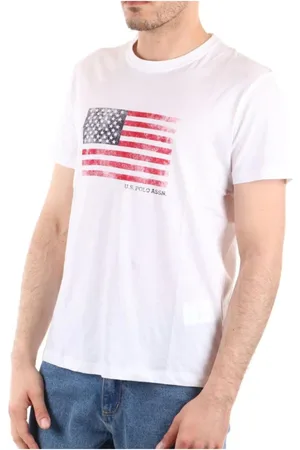 U.S. Polo Assn. Hombre, Camisetas, Blanco, Talla: 2XL