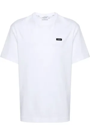 Calvin Klein Hombre, Camisetas, Blanco, Talla: XL