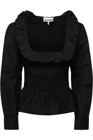 Ganni Mujer, Blusas y Camisas, Negro, Talla: S