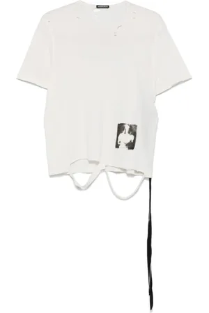 ANN DEMEULEMEESTER Mujer, Camisetas, Blanco, Talla: M