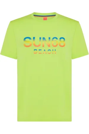 sun68 Hombre, Camisetas, Verde, Talla: XL