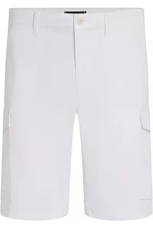 Tommy Hilfiger Hombre, Pantalones cortos, Blanco, Talla: W28