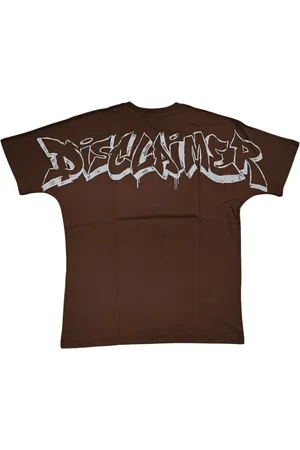 DISCLAIMER Hombre, Camisetas, Marrón, Talla: S