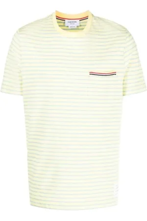 Thom Browne Hombre, Camisetas, Amarillo, Talla: L