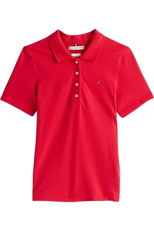 Tommy Hilfiger Mujer, Camisetas, Rojo, Talla: XS