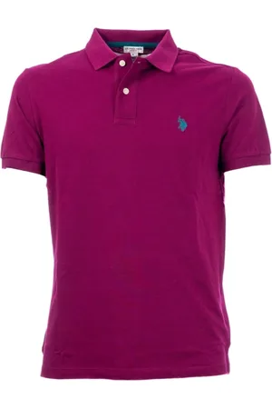 U.S. Polo Assn. Hombre, Camisetas, Púrpura, Talla: M