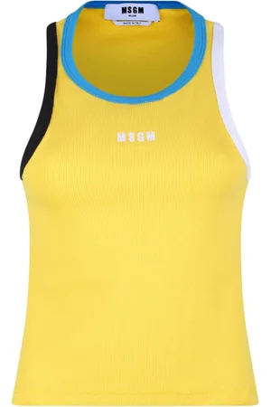 Msgm Mujer, Camisetas, Amarillo, Talla: M
