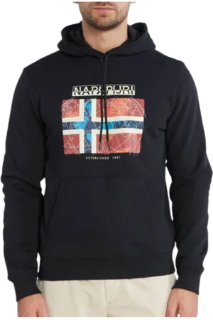 Napapijri Hombre, Sudaderas, Negro, Talla: L