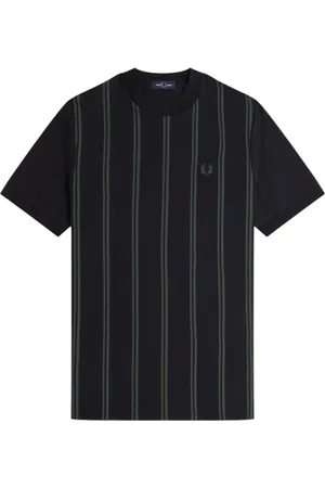 Fred Perry Hombre, Camisetas, Negro, Talla: XL