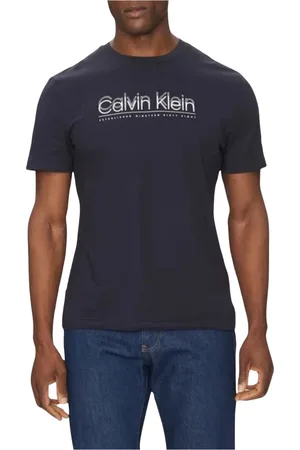 Calvin Klein Hombre, Camisetas, Azul, Talla: XL