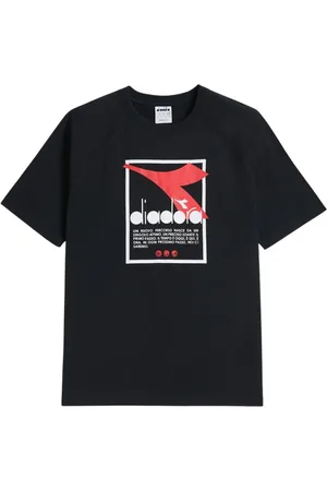 Diadora Hombre, Camisetas, Negro, Talla: XL