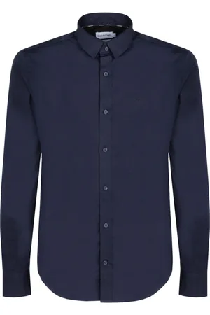 Calvin Klein Hombre, Camisas, Azul, Talla: XS