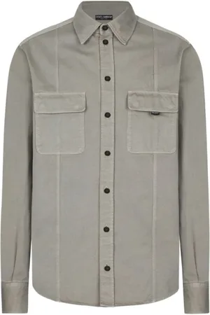 Dolce & Gabbana Hombre, Camisas, Gris, Talla: L