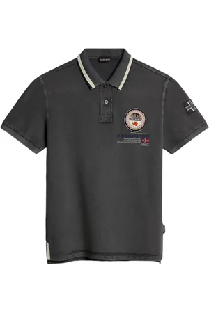 Napapijri Hombre, Camisetas, Gris, Talla: M