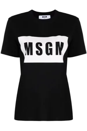 Msgm Mujer, Camisetas, Negro, Talla: S