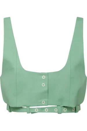 Ganni Mujer, Camisetas, Verde, Talla: S