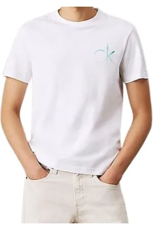Calvin Klein Hombre, Camisetas, Blanco, Talla: XL