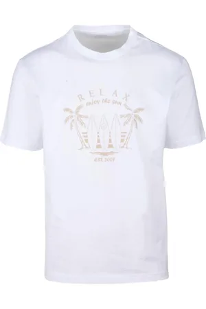 ELEVENTY Hombre, Camisetas, Blanco, Talla: M