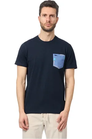 HARMONT&BLAINE Hombre, Camisetas, Azul, Talla: XL