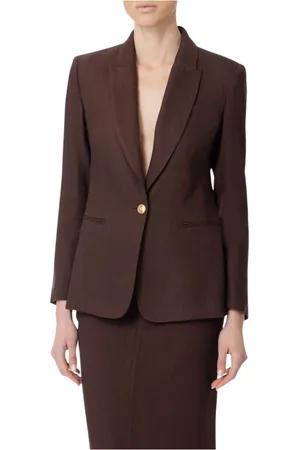 Elisabetta Franchi Mujer, Chaquetas, Marrón, Talla: L