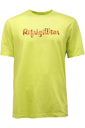 RefrigiWear Hombre, Camisetas, Amarillo, Talla: S