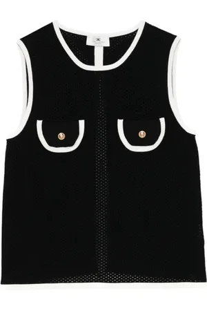 Elisabetta Franchi Mujer, Camisetas, Negro, Talla: S