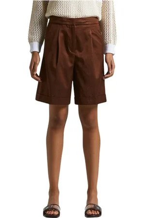 PESERICO SIGN Mujer, Pantalones cortos, Marrón, Talla: 3XS