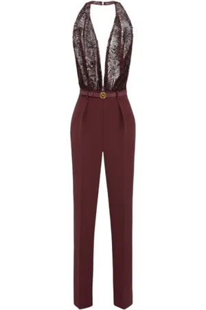 Elisabetta Franchi Mujer, Monos, Rojo, Talla: L
