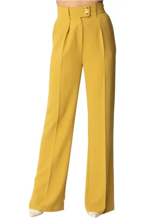 Elisabetta Franchi Mujer, Pantalones, Verde, Talla: L